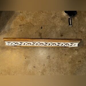 Hobby Lobby Farmhouse Brown and White Wall Decor Display Shelves